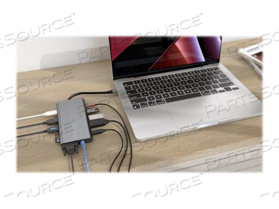 AXIOM 12N1USBCHPV5CAXD-AX, DOCKING STATION, USB-C, VGA, HDMI, DP, 10MB LAN by Axiom