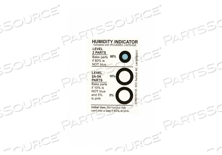 HUMIDITY INDICATOR PK125 by SCS