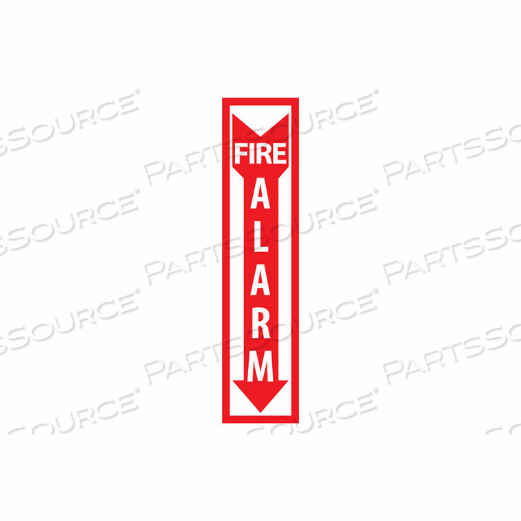 FIRE SAFETY SIGN - FIRE ALARM - VINYL by National Marker Company FIRE SAFETY SIGN - FIRE ALARM - VINYL by National Marker Company