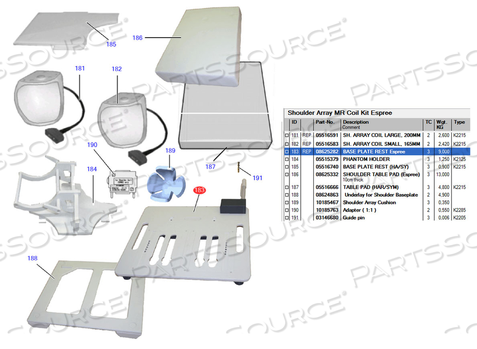 BASE PLATE by Siemens Medical Solutions