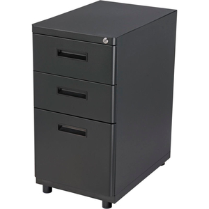 INTERION 3 DRAWER PEDESTAL BOX FILE CABINET, 16"W X 20"D X 29"H, BLACK by Jiaxing Haihong Mechanical & Electrical
