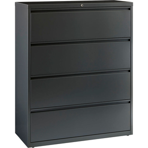 HL10000 SERIES LATERAL FILE 42" WIDE 4-DRAWER - CHARCOAL by Hirsh