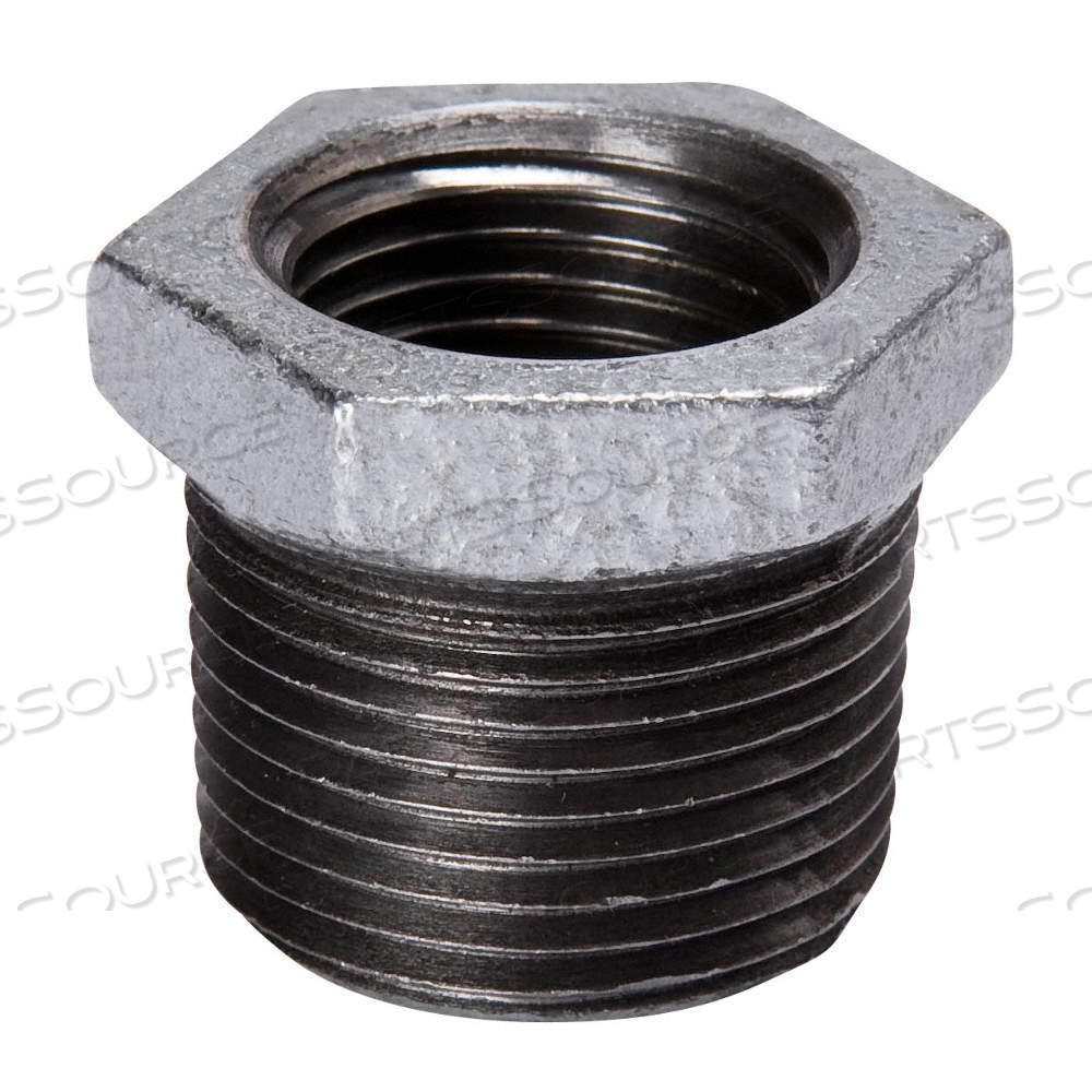 HEX BUSHING, MALLEABLE IRON, 2 IN X 1 1/2 IN, NPT X NPT, CLASS 150 by Approved Vendor HEX BUSHING, MALLEABLE IRON, 2 IN X 1 1/2 IN, NPT X NPT, CLASS 150 by Approved Vendor