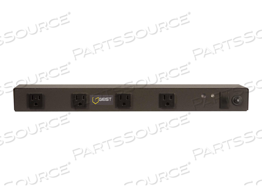 GEIST BASIC STANDARD BRXN080-10, POWER DISTRIBUTION UNIT (RACK-MOUNTABLE), AC 120 V, 1.4 KW, INPUT: NEMA 5-15P, OUTPUT CONNECTORS: 8 (NEMA 5 by Vertiv GEIST BASIC STANDARD BRXN080-10, POWER DISTRIBUTION UNIT (RACK-MOUNTABLE), AC 120 V, 1.4 KW, INPUT: NEMA 5-15P, OUTPUT CONNECTORS: 8 (NEMA 5 by Vertiv