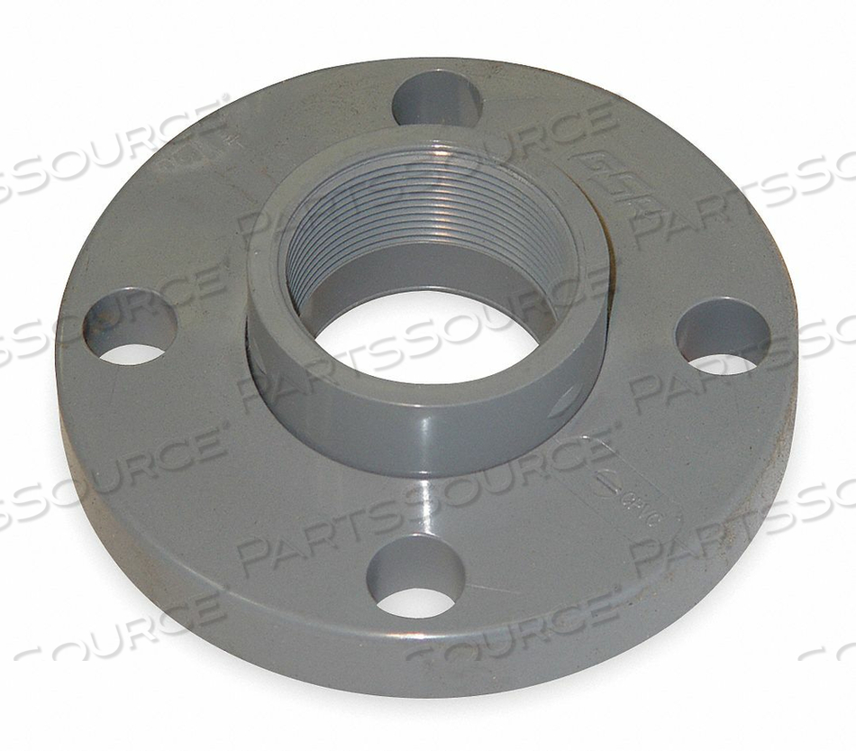 VAN STONE FLANGE, 3/4 IN FITTING PIPE SIZE, SCHEDULE 80, FEMALE NPT, 150 PSI, GRAY by GF Piping Systems VAN STONE FLANGE, 3/4 IN FITTING PIPE SIZE, SCHEDULE 80, FEMALE NPT, 150 PSI, GRAY by GF Piping Systems
