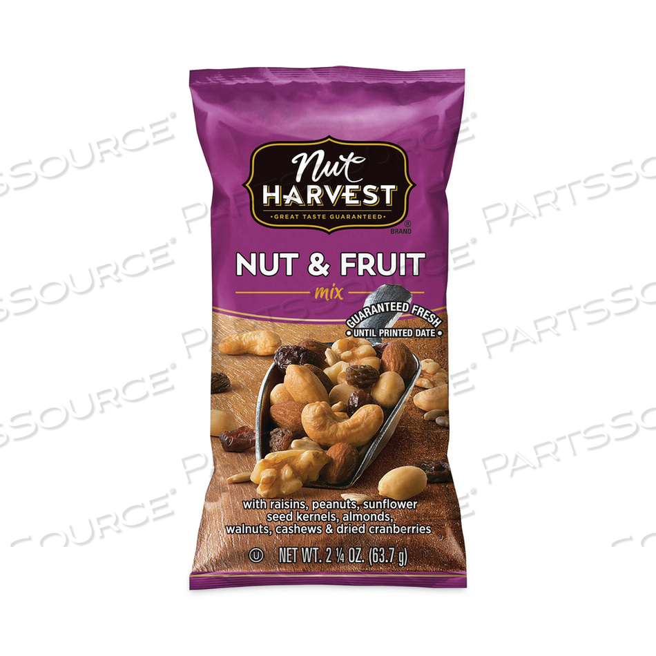 NUT AND FRUIT MIX, 2.25 OZ POUCH, 8 COUNT 