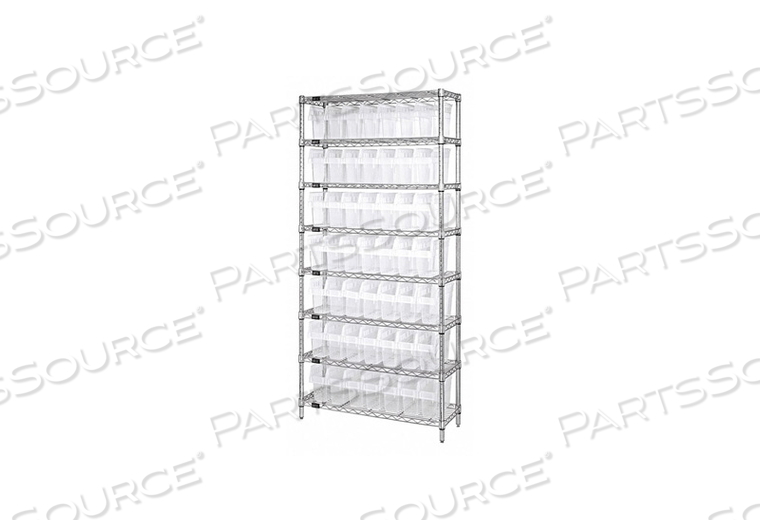 BIN SHELVING OVERALL 36 D CLEAR by Quantum Storage Systems