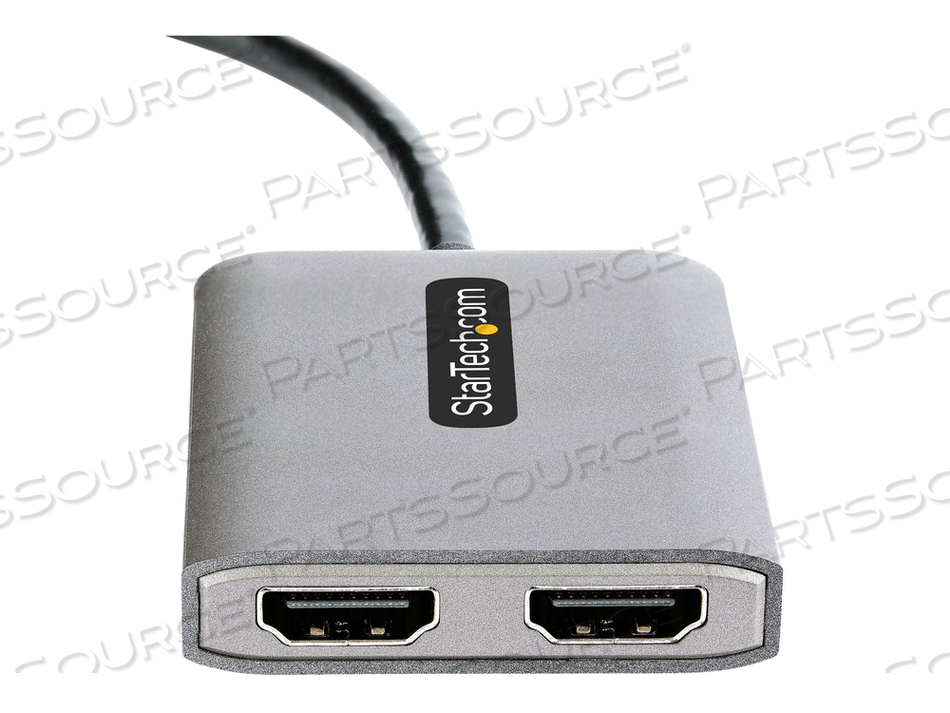 DP TO DUAL HDMI MST HUB, DUAL HDMI 4K 60HZ, DISPLAYPORT MULTI MONITOR ADAPTER WITH 1FT (30CM) CABLE, DP 1.4 MULTI STREAM TRANSPORT HUB, DSC by StarTech.com Ltd. DP TO DUAL HDMI MST HUB, DUAL HDMI 4K 60HZ, DISPLAYPORT MULTI MONITOR ADAPTER WITH 1FT (30CM) CABLE, DP 1.4 MULTI STREAM TRANSPORT HUB, DSC by StarTech.com Ltd.