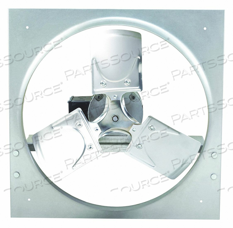EXHAUST FAN, BLADE DIAMETER 18 IN, BLADE MATERIAL ALUMINUM, EXHAUST AIRFLOW @ 0.000 IN SP 3,477 CFM, FRAME FINISH GALVANIZED, FRAME MATERIAL by DAYTON ELECTRIC MANUFACTURING CO