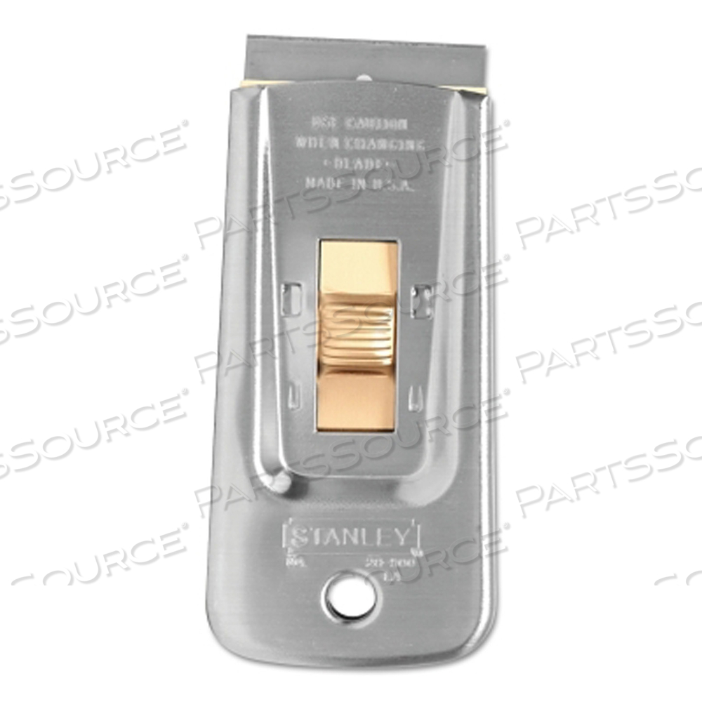 RETRACTABLE RAZOR BLADE SCRAPER, 5-7/8 IN LENGTH, 1-1/2 IN WIDE, SINGLE-EDGE by Stanley