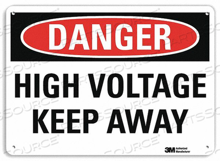 DANGER SIGN 4 HOLE MOUNT 14INWX10INH by Lyle Signs Inc. DANGER SIGN 4 HOLE MOUNT 14INWX10INH by Lyle Signs Inc.