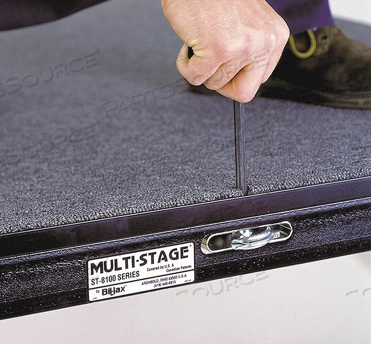 CARPETED PORT. STAGE PACKAGE 12 X 8 FT. by Bil-Jax