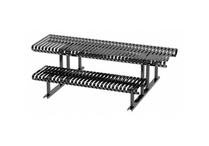 PICNIC TABLE BLACK 94 IN D 77-1/2 IN W by Graber Manufacturing