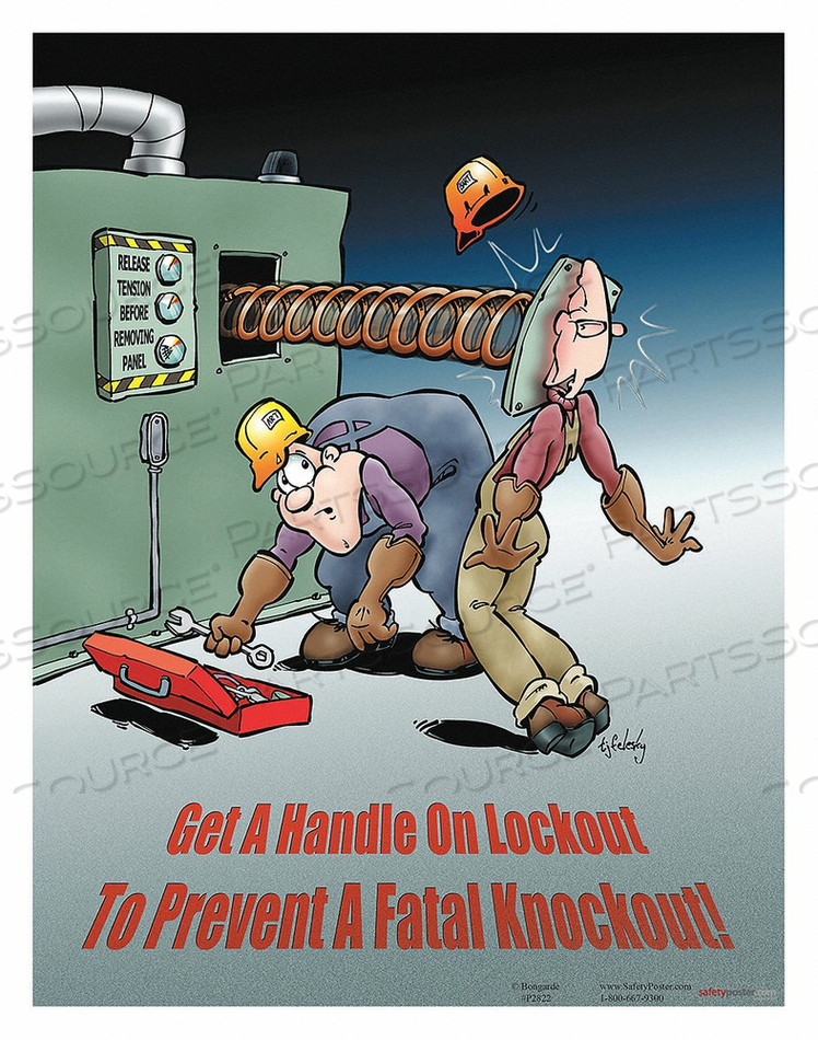 SAFETY POSTER GET A HANDLE ON LOCKOUT EN by SafetyPoster