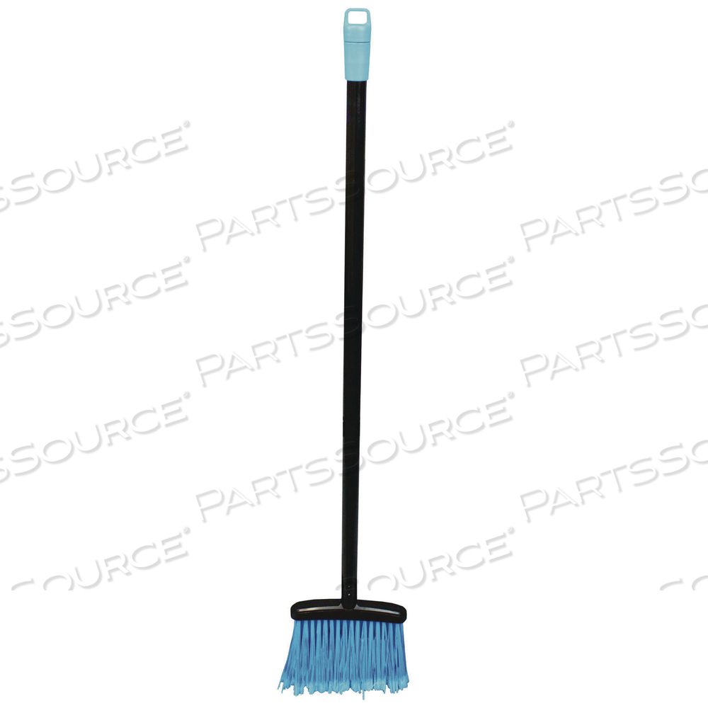 LOBBY DUST PAN BROOM, 36.86", BLACK/BLUE by Impact Products