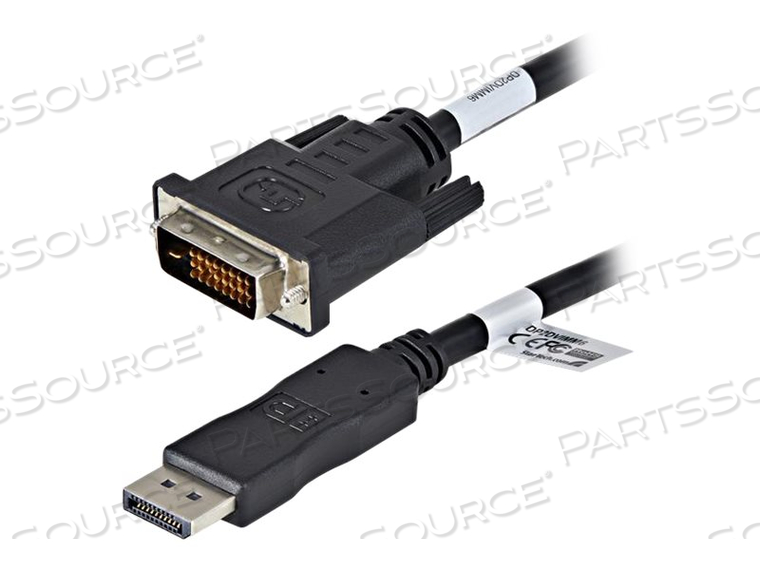 10-PACK 6FT DISPLAYPORT TO DVI CABLE, DISPLAYPORT 1.2 TO DVI-D VIDEO ADAPTER CABLE, 1080P, PASSIVE DP++ TO DVI MONITOR CONVERTER CABLE, DP T by StarTech.com Ltd. 10-PACK 6FT DISPLAYPORT TO DVI CABLE, DISPLAYPORT 1.2 TO DVI-D VIDEO ADAPTER CABLE, 1080P, PASSIVE DP++ TO DVI MONITOR CONVERTER CABLE, DP T by StarTech.com Ltd.
