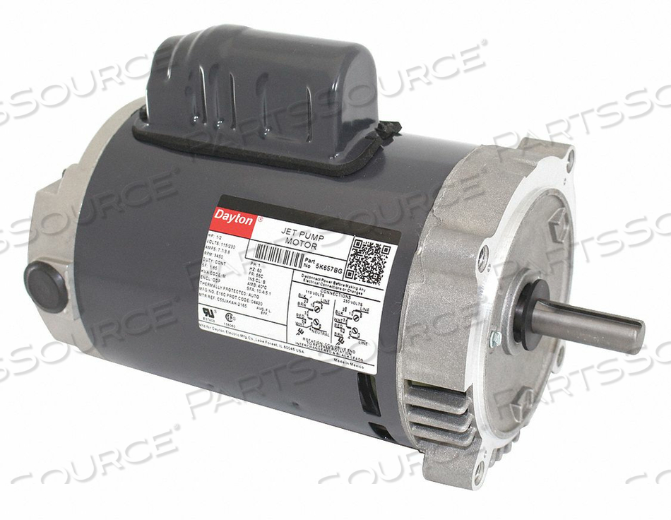 MOTOR 1/2 HP 3 450 RPM 56C 115/230V by DAYTON ELECTRIC MANUFACTURING CO MOTOR 1/2 HP 3 450 RPM 56C 115/230V by DAYTON ELECTRIC MANUFACTURING CO