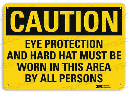CAUTION SIGN 10 W X 7 H 0.055 THICK by Lyle Signs Inc. CAUTION SIGN 10 W X 7 H 0.055 THICK by Lyle Signs Inc.