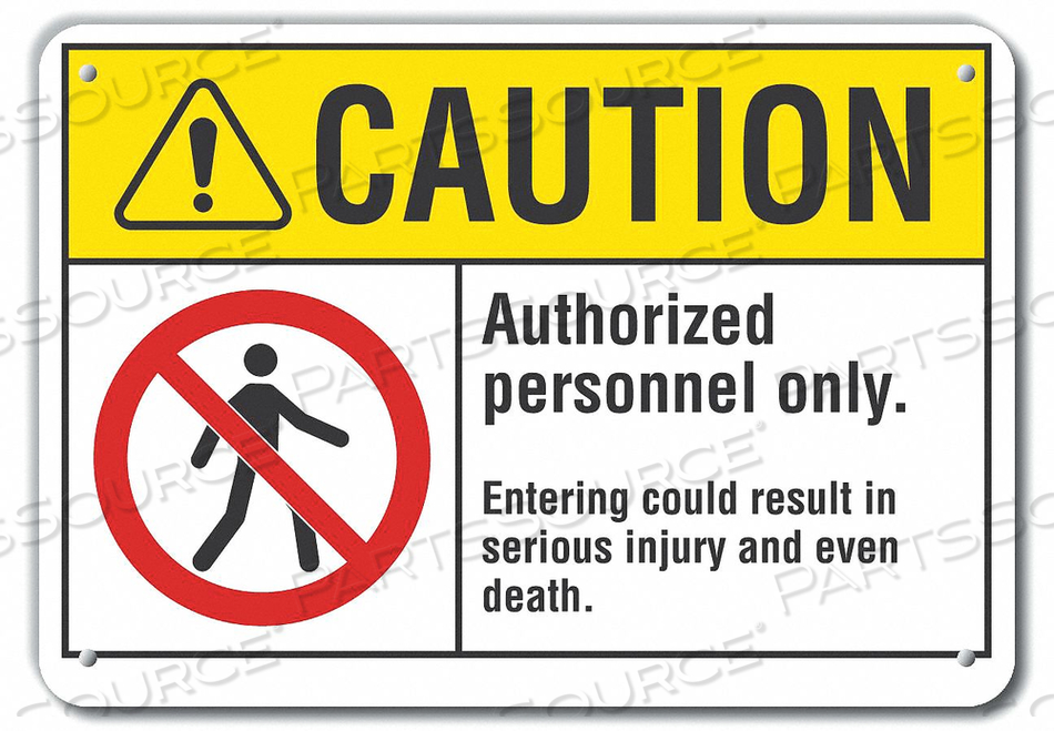CAUTION SIGN 10 W 7 H 0.055 THICK by Lyle Signs Inc. CAUTION SIGN 10 W 7 H 0.055 THICK by Lyle Signs Inc.
