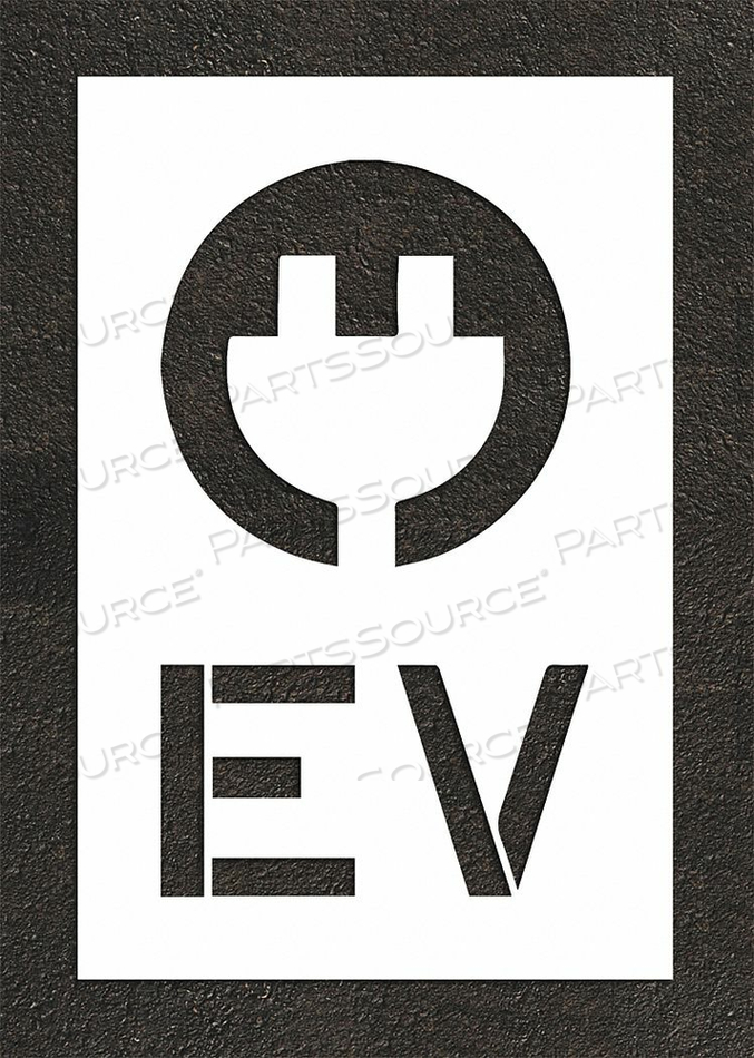 PAVEMENT STENCIL 44 H 28 W 0.125 THICK by RAE Products & Chemicals Corp. PAVEMENT STENCIL 44 H 28 W 0.125 THICK by RAE Products & Chemicals Corp.