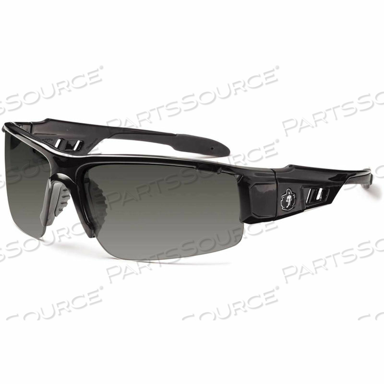 SKULLERZ DAGR-AF SAFETY GLASSES, BLACK, ANTI-FOG SMOKE LENS by Ergodyne