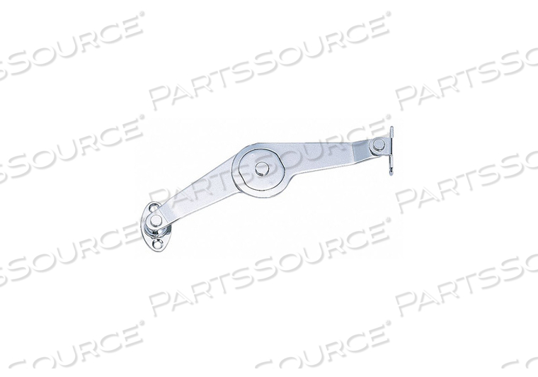 FRICTION LID SUPPORT WITH CATCH, RIGHT SIDE, MATERIAL STEEL, CHROME FINISH, LOAD CAPACITY 5 LB, MAX. ANGLE 90 DEG, MIN. OPENING DEPTH 1 IN,  by Sugatsune America Inc