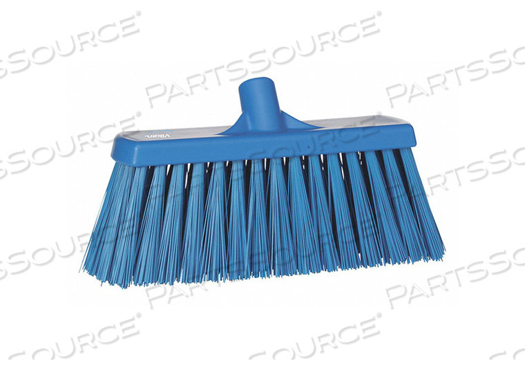 VIKAN 13" PUSH BROOM- EXTRA STIFF, BLUE by Vikan