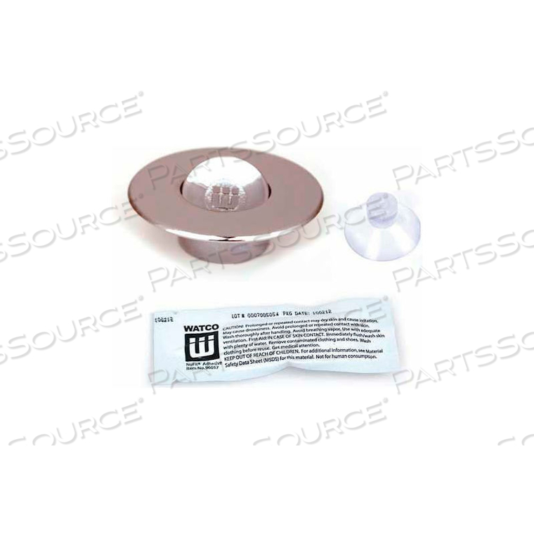 WATCO 48200-CP NUFIT PRESFLO TUB CLOSURE, CHROME PLATED - PKG QTY 2 by Eagle Mountain Products Co. WATCO 48200-CP NUFIT PRESFLO TUB CLOSURE, CHROME PLATED - PKG QTY 2 by Eagle Mountain Products Co.