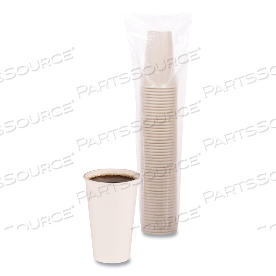 PAPER HOT CUPS, 16 OZ, WHITE, 20 CUPS/SLEEVE by Boardwalk PAPER HOT CUPS, 16 OZ, WHITE, 20 CUPS/SLEEVE by Boardwalk