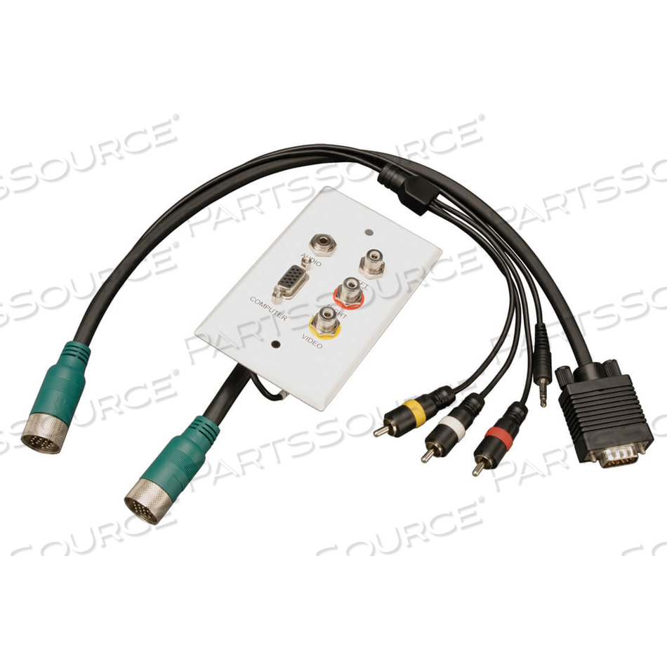 EASY PULL TYPE A CONNECTOR M/F VGA, 3.5MM, RCA AUDIO, COMP VIDEO 