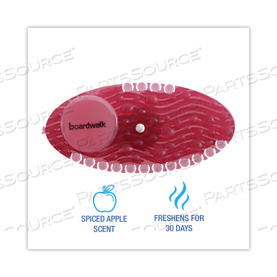 CURVE AIR FRESHENER, SPICED APPLE, SOLID, RED by Boardwalk CURVE AIR FRESHENER, SPICED APPLE, SOLID, RED by Boardwalk