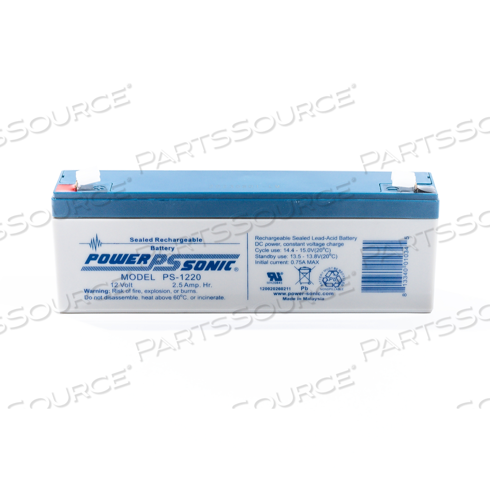 BATTERY, RECHARGEABLE, SEALED LEAD ACID, 2.5 AH, 12 V by Power-Sonic Corporation