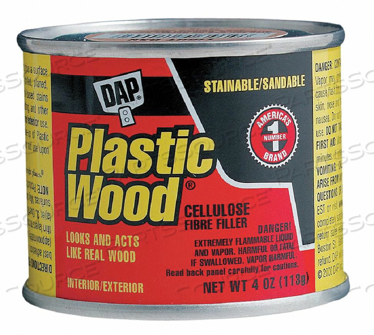 SOLVENT WOOD FILLER 4 OZ. PINE CAN by DAP Products Inc. SOLVENT WOOD FILLER 4 OZ. PINE CAN by DAP Products Inc.