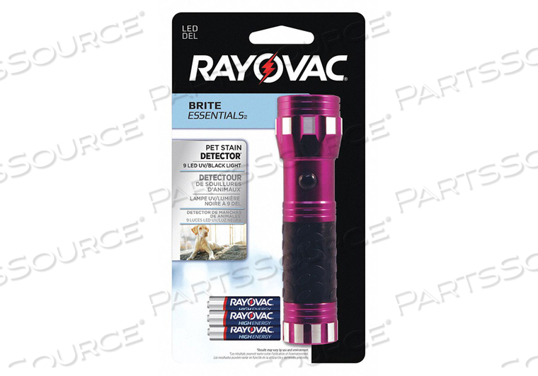 RAYOVAC VBUV-B Industrial UV Flashlight,LED,Purple 