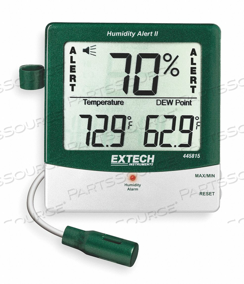 DIGITAL HYGROMETER ALARM 14 TO 140 F by Extech Instruments DIGITAL HYGROMETER ALARM 14 TO 140 F by Extech Instruments
