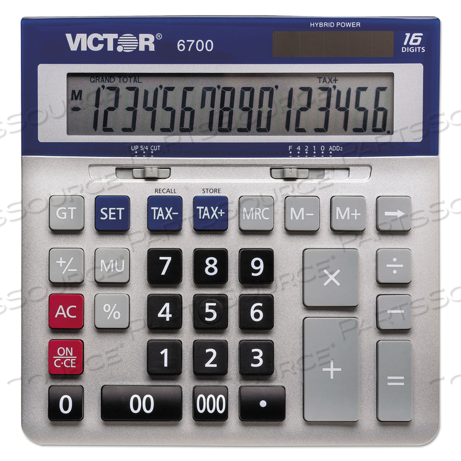 6700 LARGE DESKTOP CALCULATOR, 16-DIGIT LCD by Victor Technology, LLC