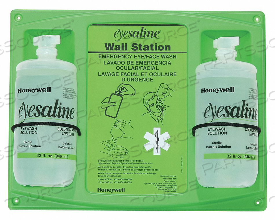 STERILE EYEWASH STANTION 2-32OZ BOTTLES by Honeywell