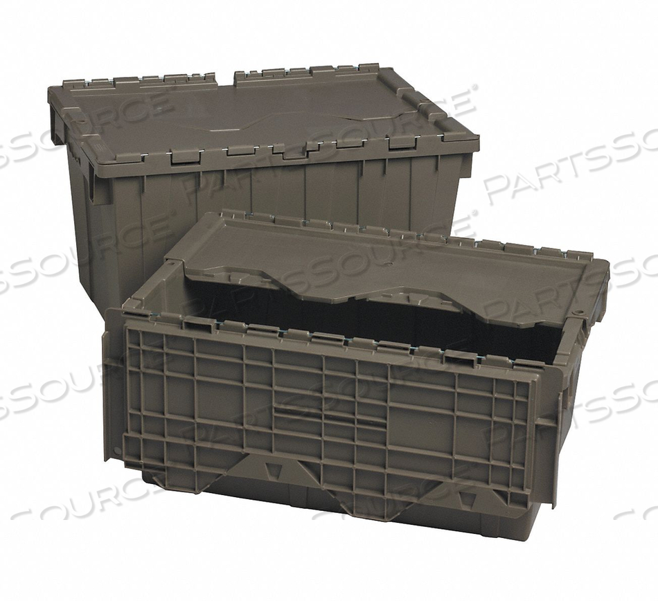 ATTACHED LID CONTAINER 1.17 CU FT GRAY by Quantum Storage Systems ATTACHED LID CONTAINER 1.17 CU FT GRAY by Quantum Storage Systems