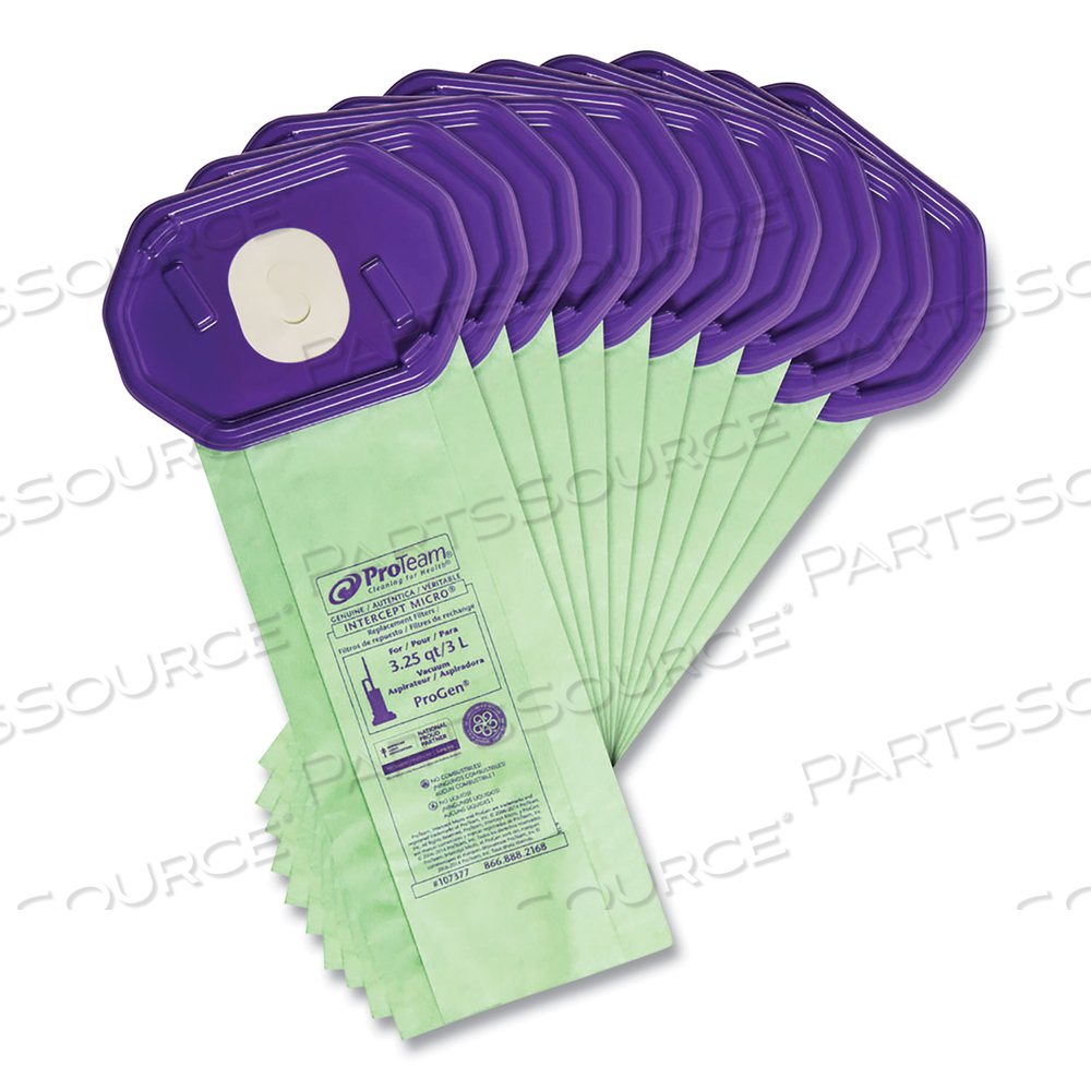 VACUUM BAG FOR UPRIGHT VAC PK10 by Proteam VACUUM BAG FOR UPRIGHT VAC PK10 by Proteam