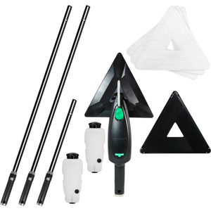 STINGRAY 10' REFILLABLE SYSTEM KIT, 50-1/2" HANDLE - BLACK/GREEN/GRAY by Unger
