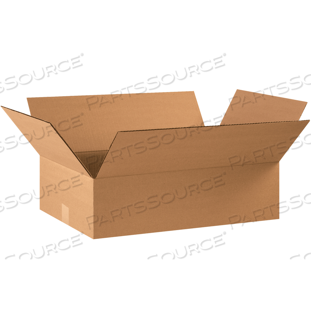 FLAT CORRUGATED BOXES, 22" X 12" X 6", KRAFT, 25/BUNDLE by BOX Partners (Box Acquisitions, LLC)