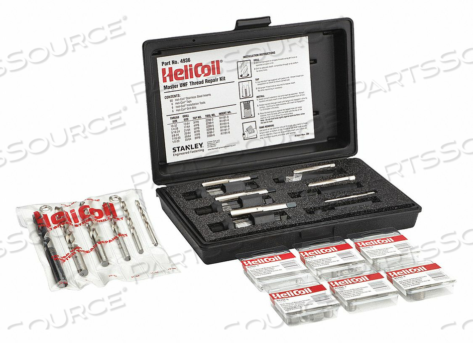 MASTER THREAD REPAIR KIT 304 SS 60 PCS by Heli-Coil