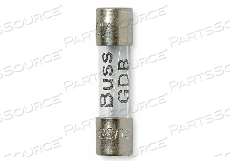 GLASS FUSE, 10A, 250V AC, GDB SERIES by Cooper Bussmann