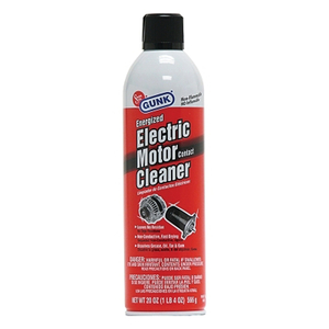 ELECTRIC MOTOR CONTACT CLEANER, 20 OZ, AEROSOL CAN, ETHER SCENT by Gunk