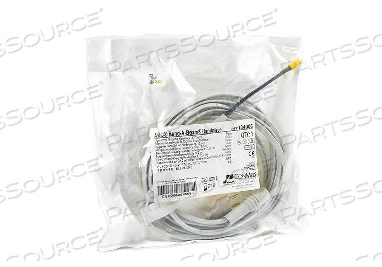 HANDPIECE, SINGLE FUNCTION MALLEABLE OPEN, 6IN BEAM LENGTH, STERILE, 10FT CABLE LENGTH, SINGLE-PATIENT USE by CONMED
