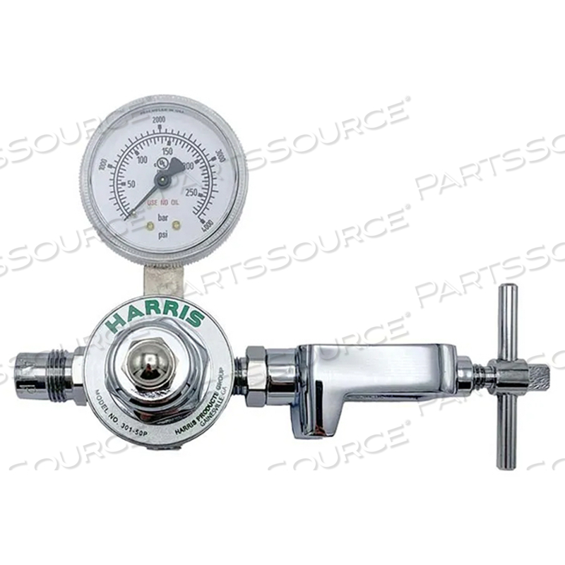 BRASS DIAPHRAGM STYLE AIR REGULATOR WITH 950 YOKE CONNECTION by Precision Medical, Inc.