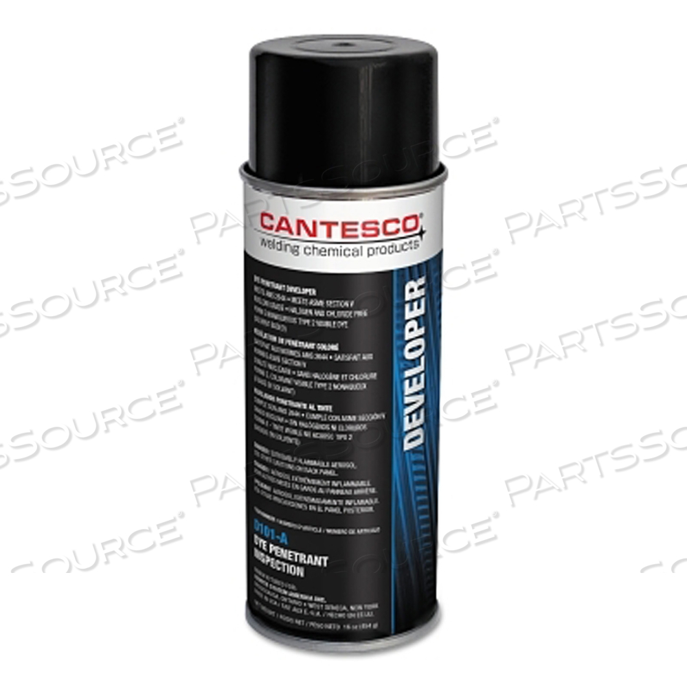 DEVELOPER DYE PENETRANT, 12 OZ, AEROSOL CAN by Cantesco