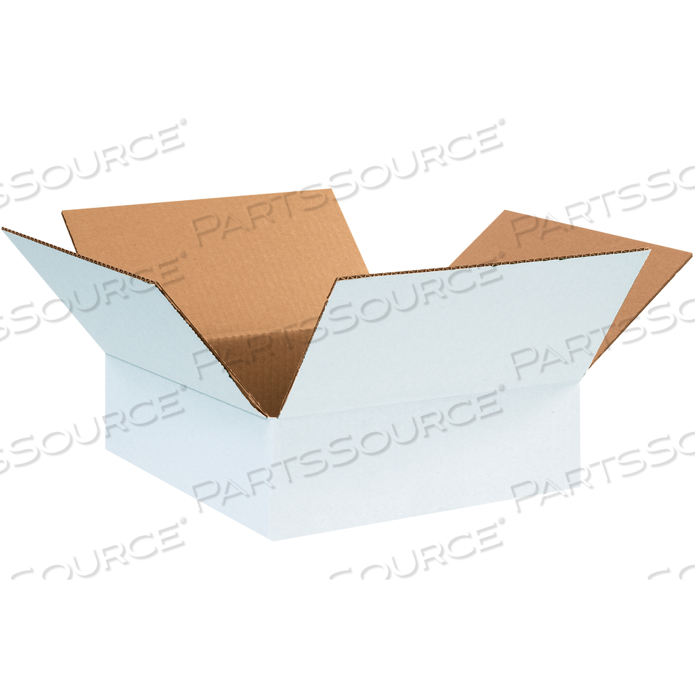 CORRUGATED BOXES, 12" X 12" X 4", WHITE, 25/BUNDLE by BOX Partners (Box Acquisitions, LLC)