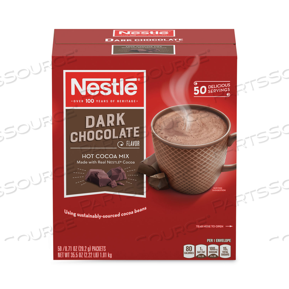 HOT COCOA MIX, DARK CHOCOLATE, 0.71 PACKETS by Nestle HOT COCOA MIX, DARK CHOCOLATE, 0.71 PACKETS by Nestle