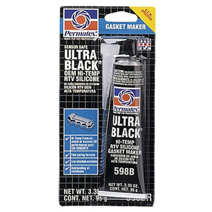 RTV SILICONE SEALANT 3.35 OZ TUBE BLACK by Permatex